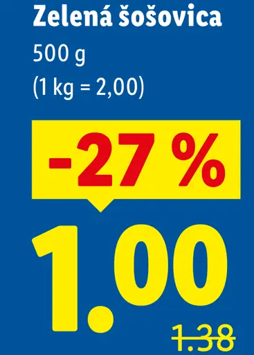 Campolargo Zelená šošovica
