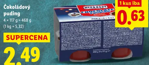 Lidl Čokoládový puding