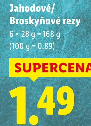 Milbona Jahodový rez