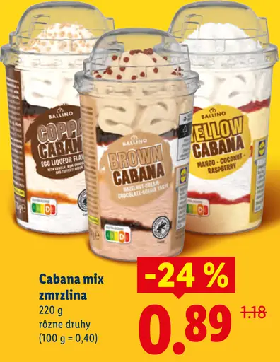 Ballino Cabana mix zmrzlina