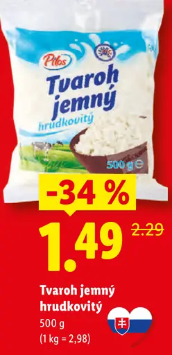 Pilos Tvaroh jemný hrudkovitý