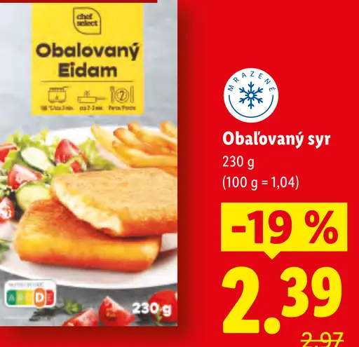 Chef Select Obalovaný Eidam