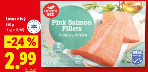 Ocean Sea Pink Salmon Fillets