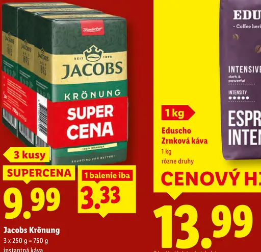 Jacobs Krönung Instantná káva