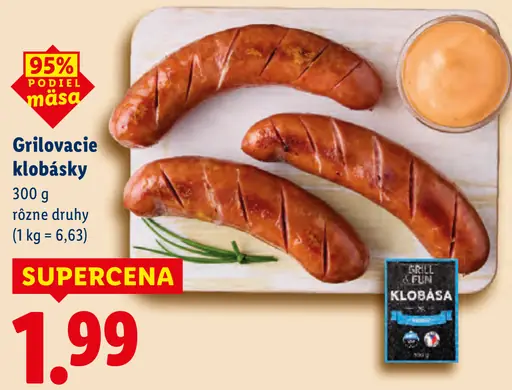 Grill Fun Grilovacie klobásky