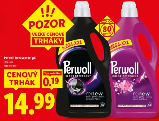 Perwoll renew tekutý prací gél