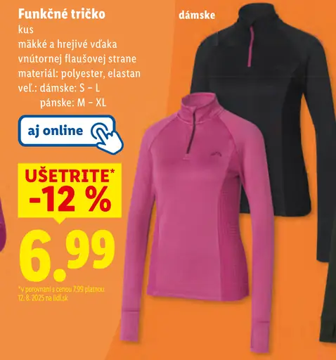 Crivit funkčné tričko