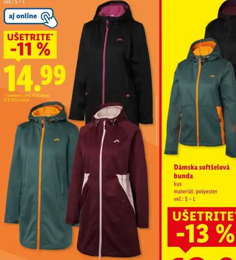 Dámska softšelová bunda