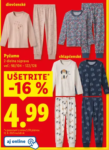 Dojčenské pyžamo