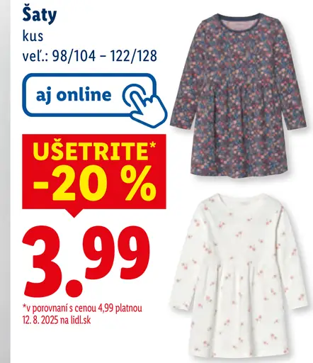 Dojčenské šaty