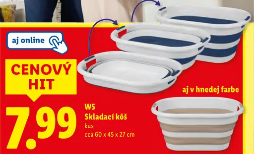 W5 Skladací kôš