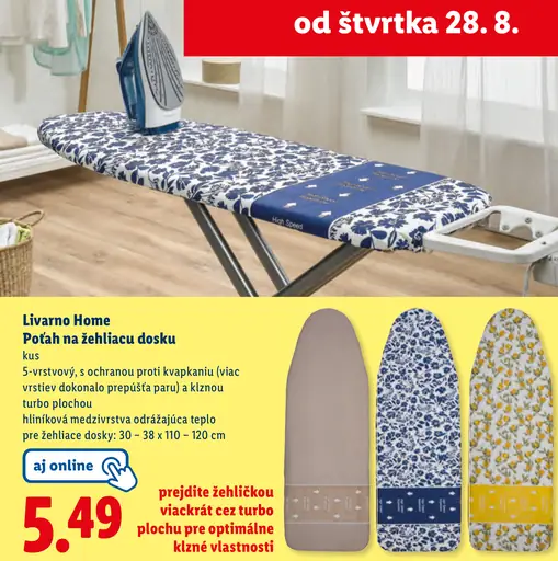 Livarna Home Poťah na žehliacu dosku