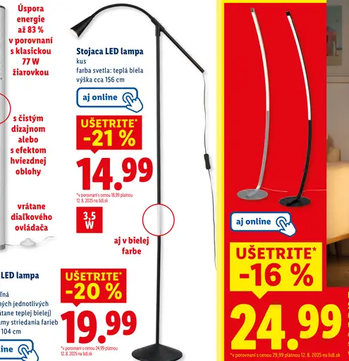 Livarno home Stojacia LED lampa