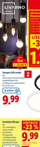 Nástenné/stropné LED svetlo