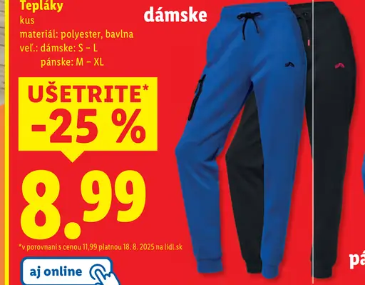 Crivit Tepláky