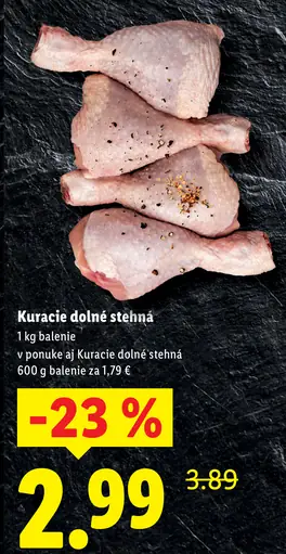 Kuracie dolné stehná
