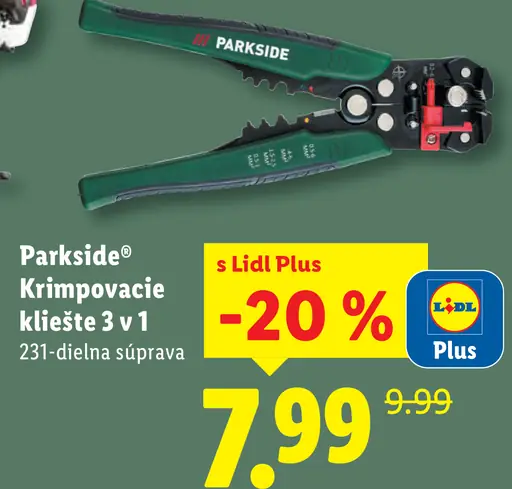 Parkside Krimpovacie kliešte 3 v 1