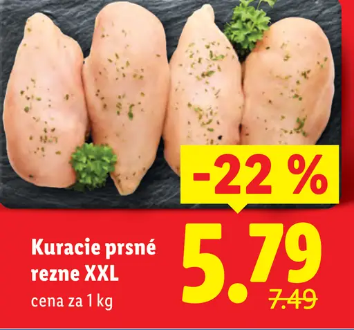 Kuracie prsné rezne XXL