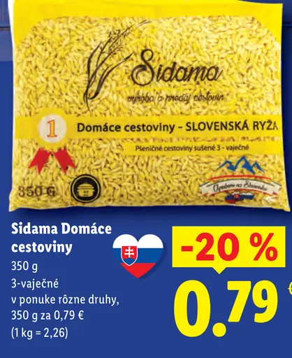 Sidama Domáce cestoviny