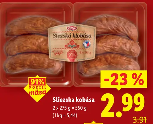 Šlezská Sliezka klobása