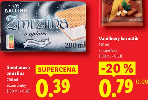Ballino Smotanová zmrzlina