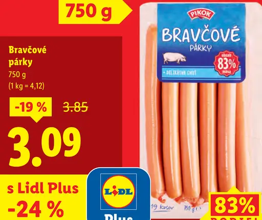 Pikok Bravčové párky