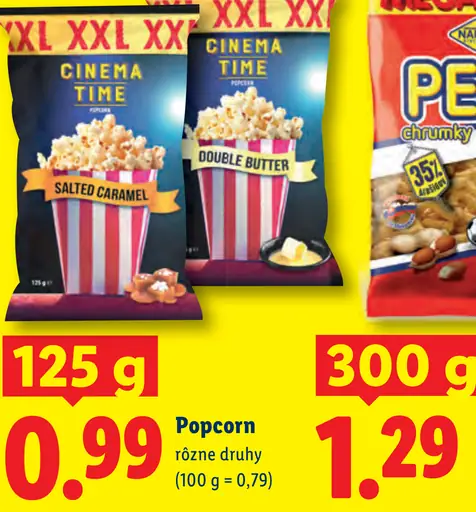 Cinema Time Popcorn rôzne druhy