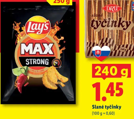 Dru slané tyčinky