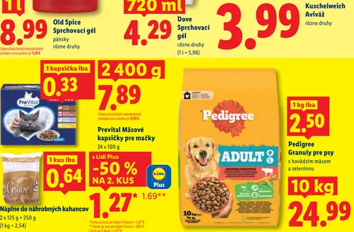 Pedigree granuly pre psy
