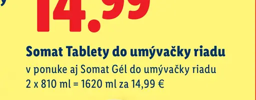 Somat tablety do umývačky riadu