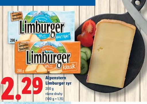 Alpenstern Limburger syr