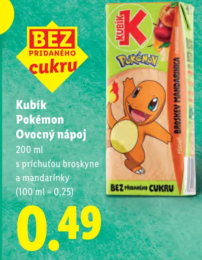 Kubík Pokémon Ovocný nápoj