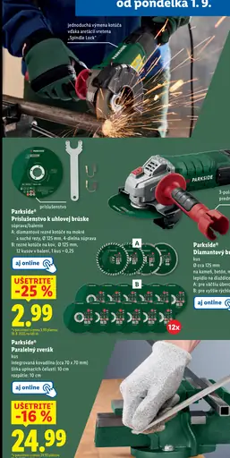 Parkside Príslušenstvo pre uhlovú brúsku