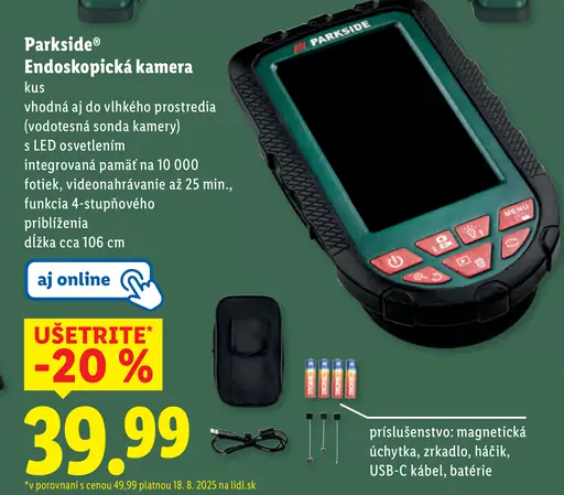 Parkside Endoskopická kamera