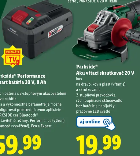 Parkside Performance Smart batéria