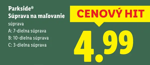 Parkside Súprava na maľovanie