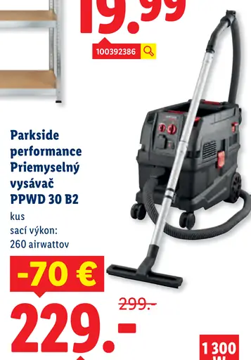 Parkside performance Priemyselný vysávač PPWD 30 B2