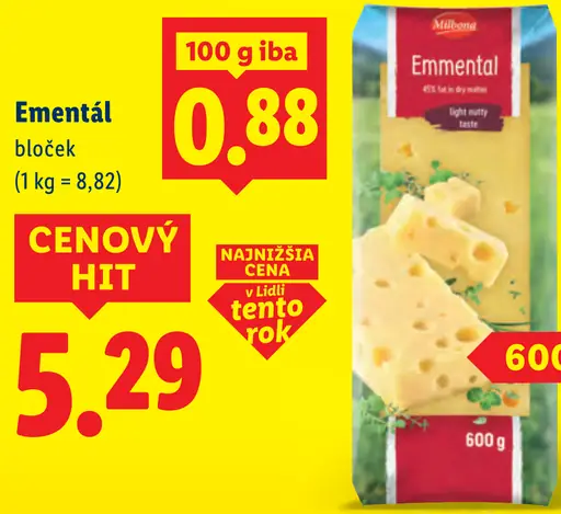 Milbona Emmental blok