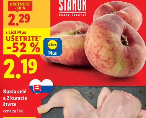 Kurča celé a 2 kuracie štvrté