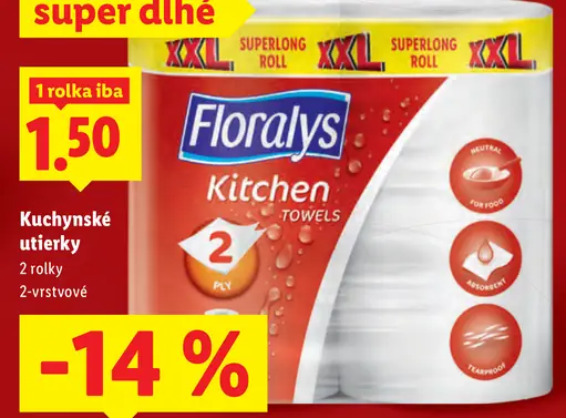 Floralys Kuchynské utierky 2-vrstvové