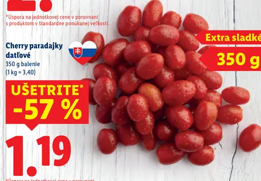 Cherry paradajky datľové