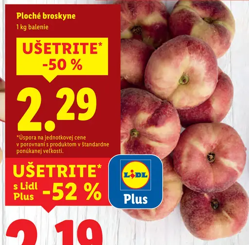 Ploché broskyne