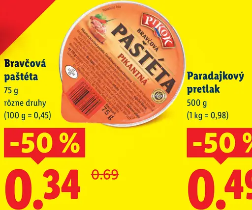 Pikok Bravčová paštéta