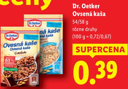 Dr. Oetker Ovsená kaša višne