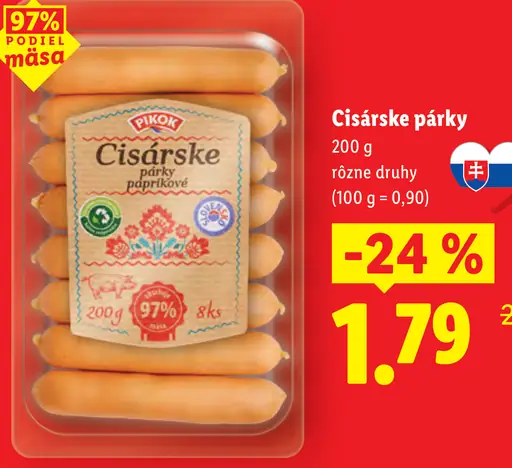 Pikok Cisárske párky