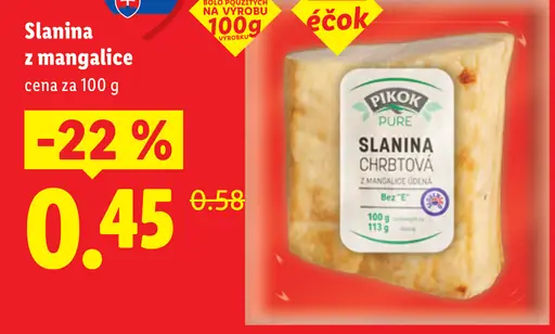 Slanina z mangalice