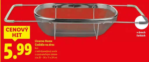 Livarno Home Cedidlo na drez
