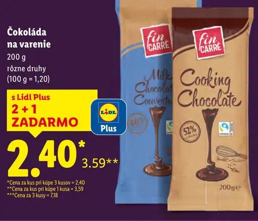 Fin Carre Čokoláda na varenie