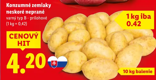 Konzumné zemiaky neskoré