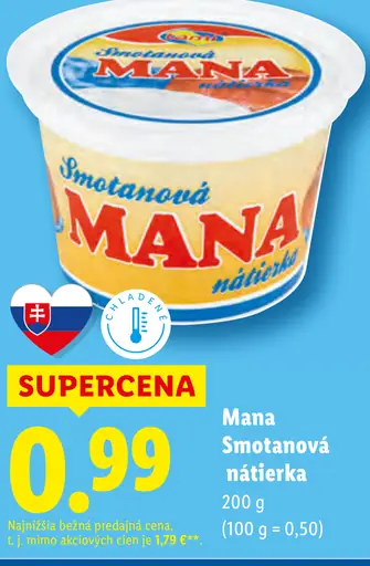 Mana Smotanová nátierka